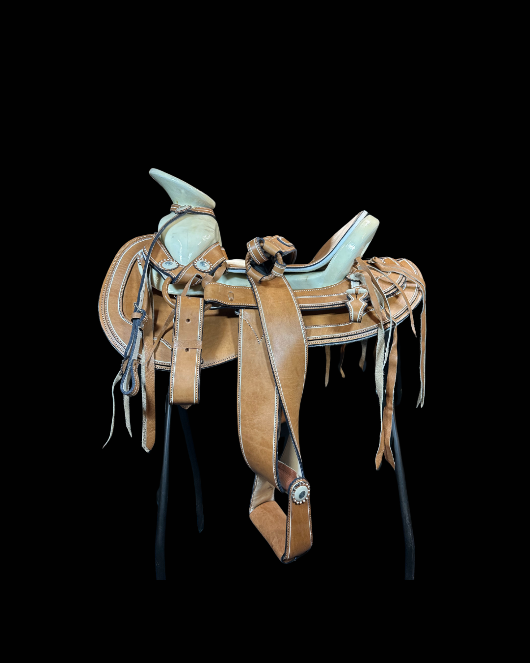 Montura Charra Piel de Baqueta Color Tan